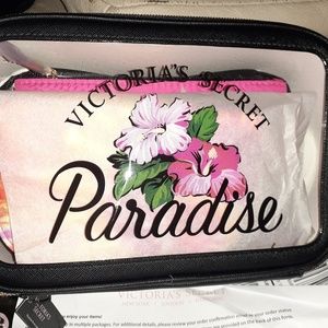 Victoria secret paradise 3 piece make up bag
